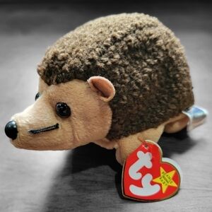 NEW Vintage TY Beanie Babies Prickles Hedgehog